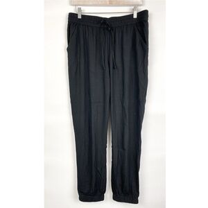 Lucky Brand Basic Lightweight Rayon Jogger Casual Pants, Black - Size‎ M